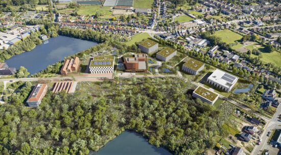 rendering toekomstbeeld wetenschapspark